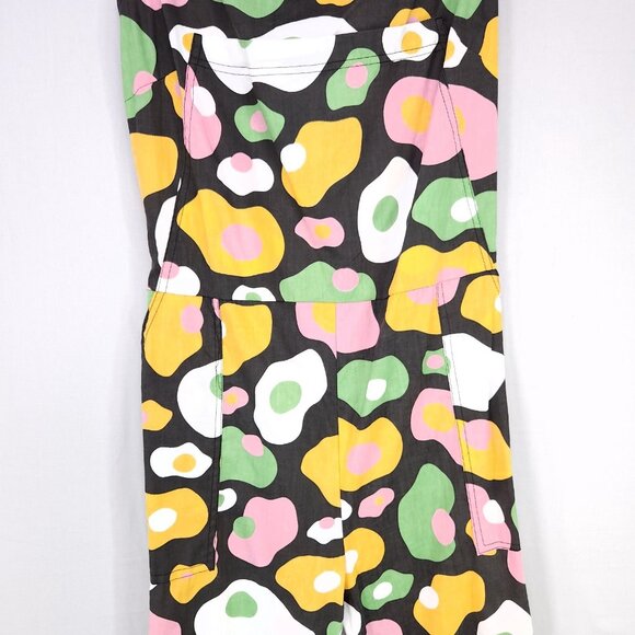 Nooworks Jumpsuit XL Egg Print Coveralls Sleeveless Pockets - Picture 14 of 16